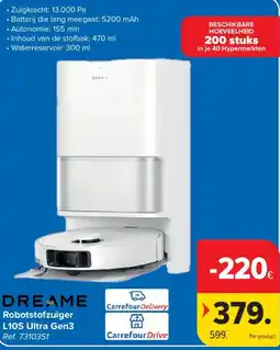 Carrefour Dreame robotstofzuiger l10s ultra gen3 aanbieding