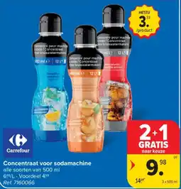 Carrefour Concentraat voor sodamachine aanbieding