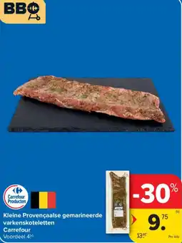 Carrefour Kleine Provençaalse gemarineerde varkenskoteletten aanbieding