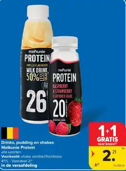 Carrefour Melkunie Protein aanbieding