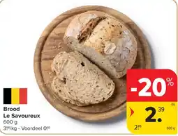 Carrefour Market Brood Le Savoureux aanbieding