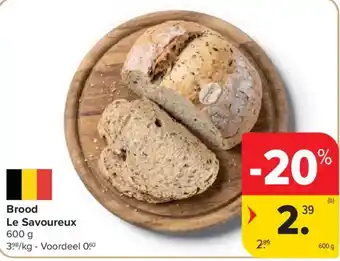Carrefour Market Brood Le Savoureux aanbieding