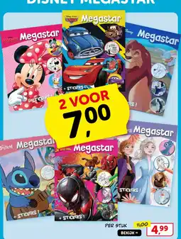 Boekenvoordeel Disney Megastar aanbieding