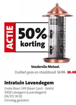 Intratuin Voedersilo Metaal aanbieding