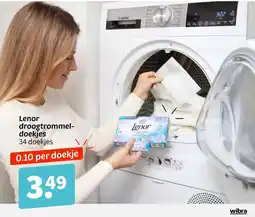 Wibra Lenor droogtrommel-doekjes aanbieding