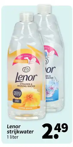 Wibra Lenor strijkwater aanbieding