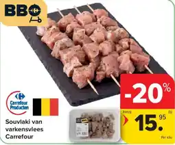 Carrefour Market Souvlaki van varkensvlees aanbieding