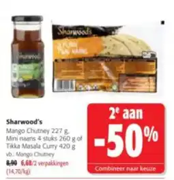 Colruyt Sharwood's mango chutney aanbieding