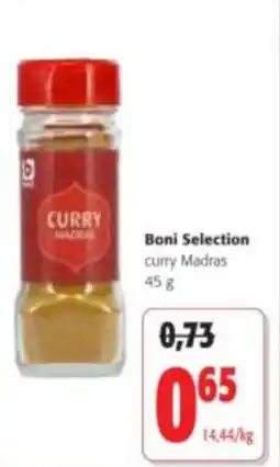 Colruyt Boni Selection curry Madras aanbieding