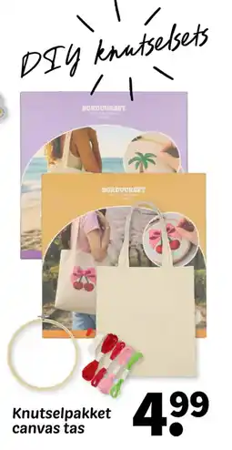Wibra Knutselpakket canvas tas aanbieding