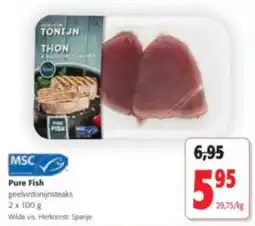Colruyt Pure Fish geelvintonijnsteaks aanbieding