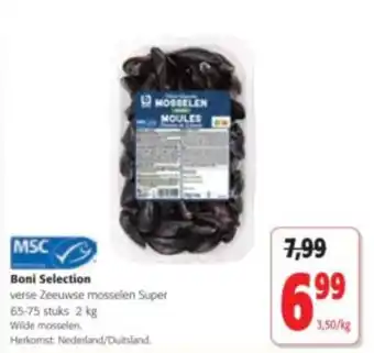 Colruyt Boni Selection verse Zeeuwse mosselen Super aanbieding