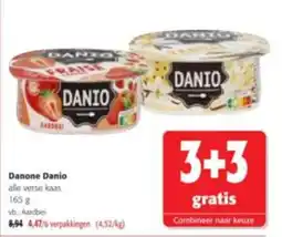 Colruyt Danone Danio alle verse kaas aanbieding