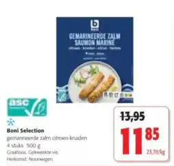 Colruyt boni selection gemarineerde zalm citroen-kruiden aanbieding