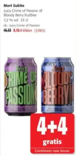Colruyt Mort Subite Juicy Crime of Passion of Bloody Berry fruitbier aanbieding