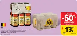 Carrefour Market Bier Leffe Blond in blikjes aanbieding