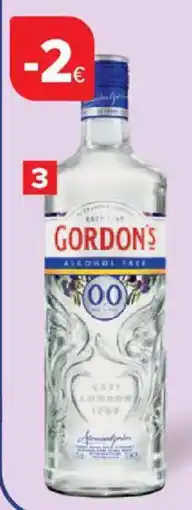 Carrefour Market gordon's zonder alcohol aanbieding