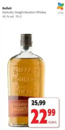 Colruyt Bulleit Kentucky Straight Bourbon Whiskey aanbieding