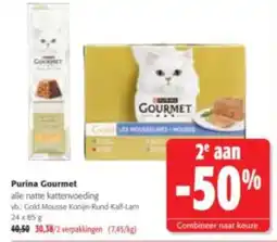 Colruyt Purina Gourmet alle natte kattenvoeding aanbieding