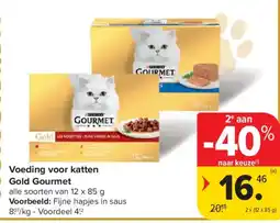 Carrefour Market Voeding voor katten Gold Gourmet aanbieding