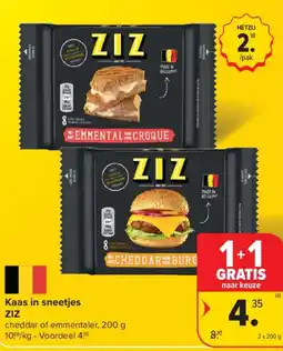 Carrefour Market Kaas in sneetjes ZIZ aanbieding