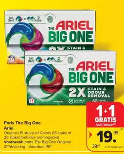 Carrefour Market Pods The Big One Ariel aanbieding