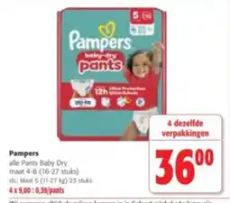 Colruyt Pampers pants baby dry aanbieding