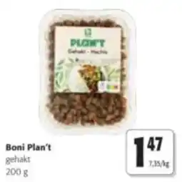 Colruyt Boni Plan't gehakt aanbieding