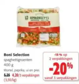 Colruyt Boni Selection spaghettigroenten aanbieding