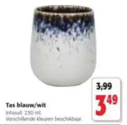 Colruyt Tas blauw/wit aanbieding