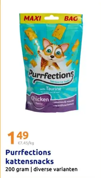 Action Purrfections kattensnacks aanbieding