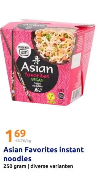 Action Asian Favorites instant noodles aanbieding