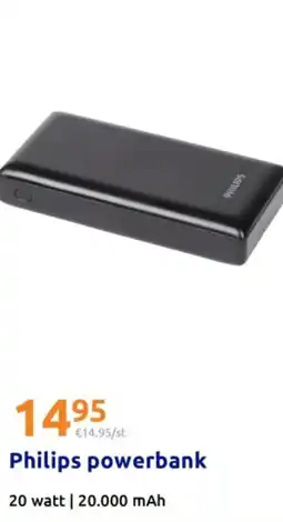Action Philips powerbank aanbieding