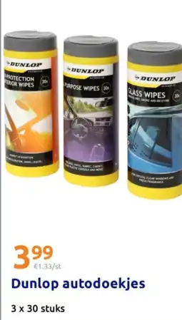 Action Dunlop autodoekjes aanbieding