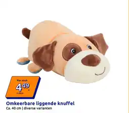 Action Omkeerbare liggende knuffel aanbieding