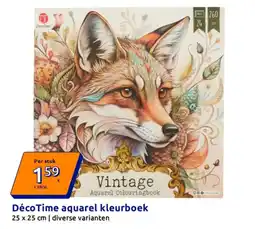 Action Déco Time aquarel kleurboek aanbieding