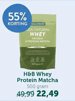 Holland & Barrett H&B Whey Protein Matcha aanbieding