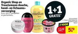 Kruidvat Organic Shop en Treaclemoon douche, hand- en lichaamsverzorging aanbieding