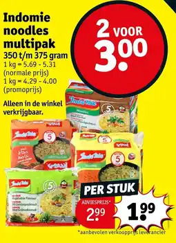 Kruidvat Indomie noodles multipak aanbieding
