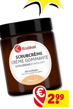 Kruidvat kruidvat scrubcrème crème gommante aanbieding