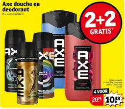 Kruidvat Axe douche en deodorant aanbieding
