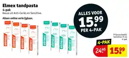 Kruidvat Elmex tandpasta aanbieding