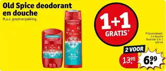 Kruidvat Old Spice deodorant en douche aanbieding