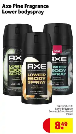 Kruidvat Axe lower bodyspray aanbieding