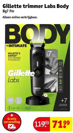 Kruidvat Gillette trimmer Labs Body aanbieding