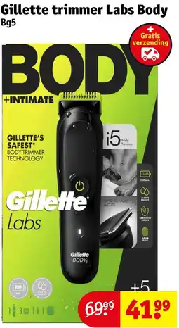 Kruidvat Gillette trimmer Labs Body Bg5 aanbieding