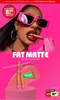 Kruidvat Fat matte lip kleur aanbieding