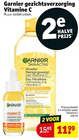 Kruidvat Garnier gezichtsverzorging vitamine c aanbieding