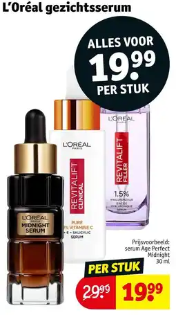 Kruidvat L'Oréal gezichtsserum aanbieding