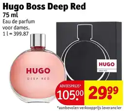 Kruidvat Hugo boss deep red aanbieding